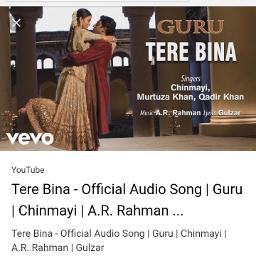 Tere Bina Guru Lyrics And Music By A R Rehman Chinmayi Arranged By Sudeeprana101281 Yaar aap log mera satha nhi doge to kon sath dega yaar. tere bina guru lyrics and music by