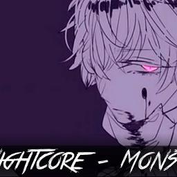 Nightcore Monster Remix Lyrics And Music By Male Version Arranged By Itxchatnoir - roblox id for nightcore monsters song